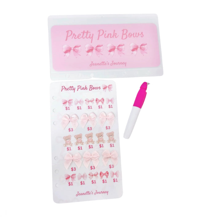 3D Pretty Bow Challenge With Dashboard And Mini Permanent Marker/ A6