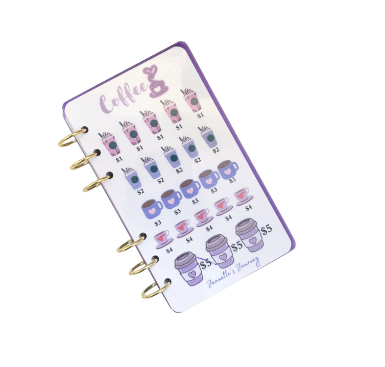 Pretty In Purple Savings Challenge Booklet/ A6