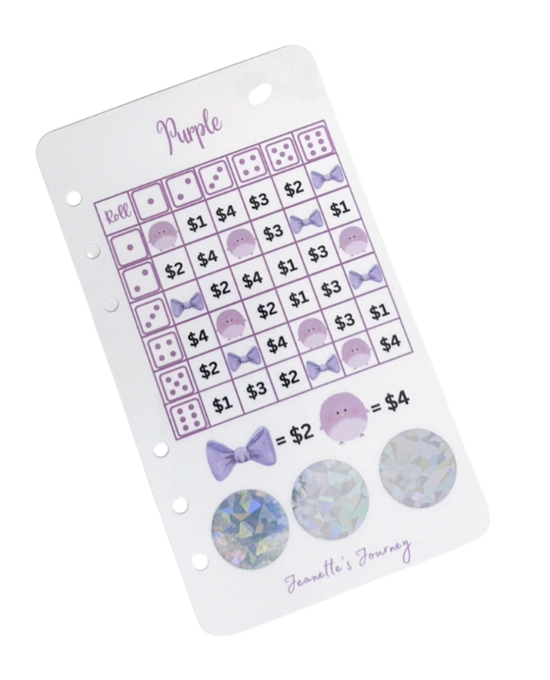 Colorful Dollar Mondays With Colorful Dice Challenges Vol. 6/A6