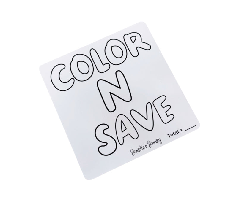 Color With Money N’ Save W/ Clear Envelope and Colored Pencils
