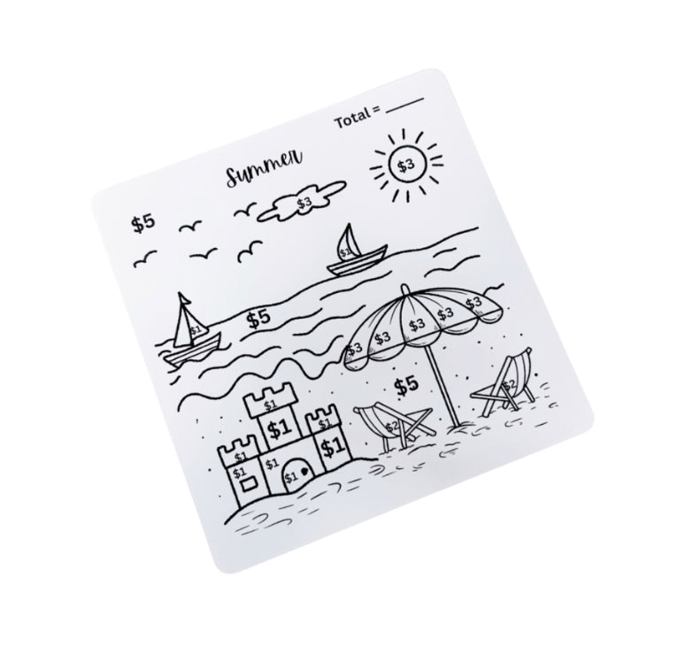 Color With Money N’ Save W/ Clear Envelope and Colored Pencils