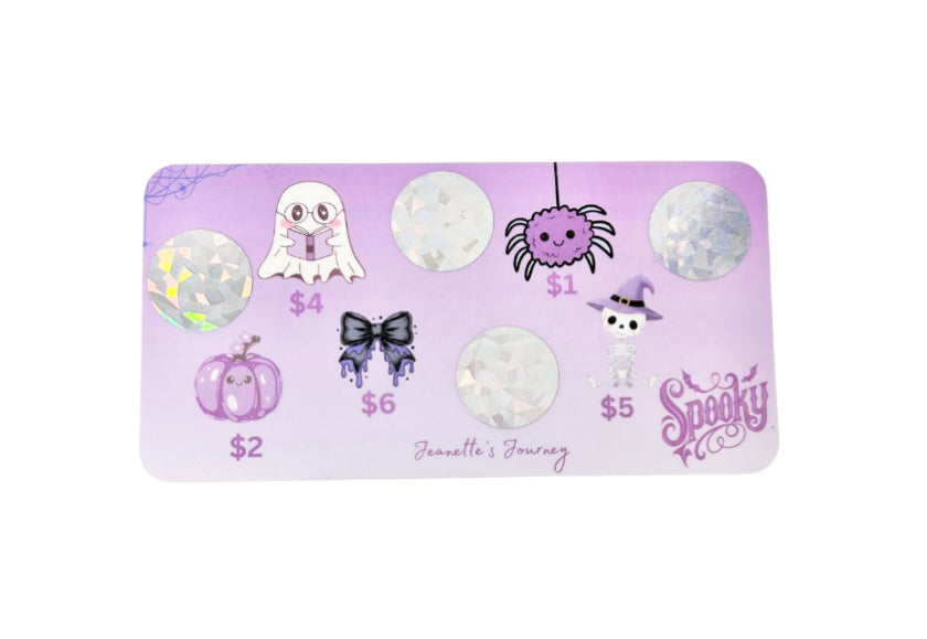 Purple Spooky Scratch N’ Save | A6