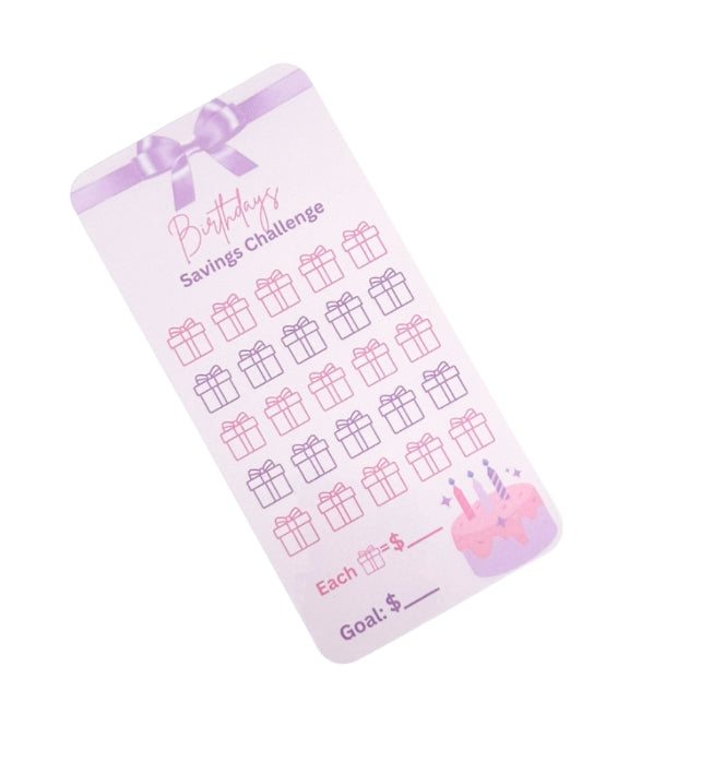 Birthday Savings Challenge