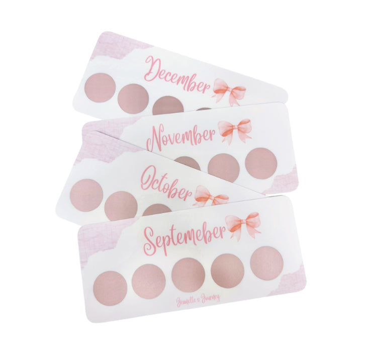 Pink Monthly Scratch N’ Save Bundle W/ Clear And Gold Envelope