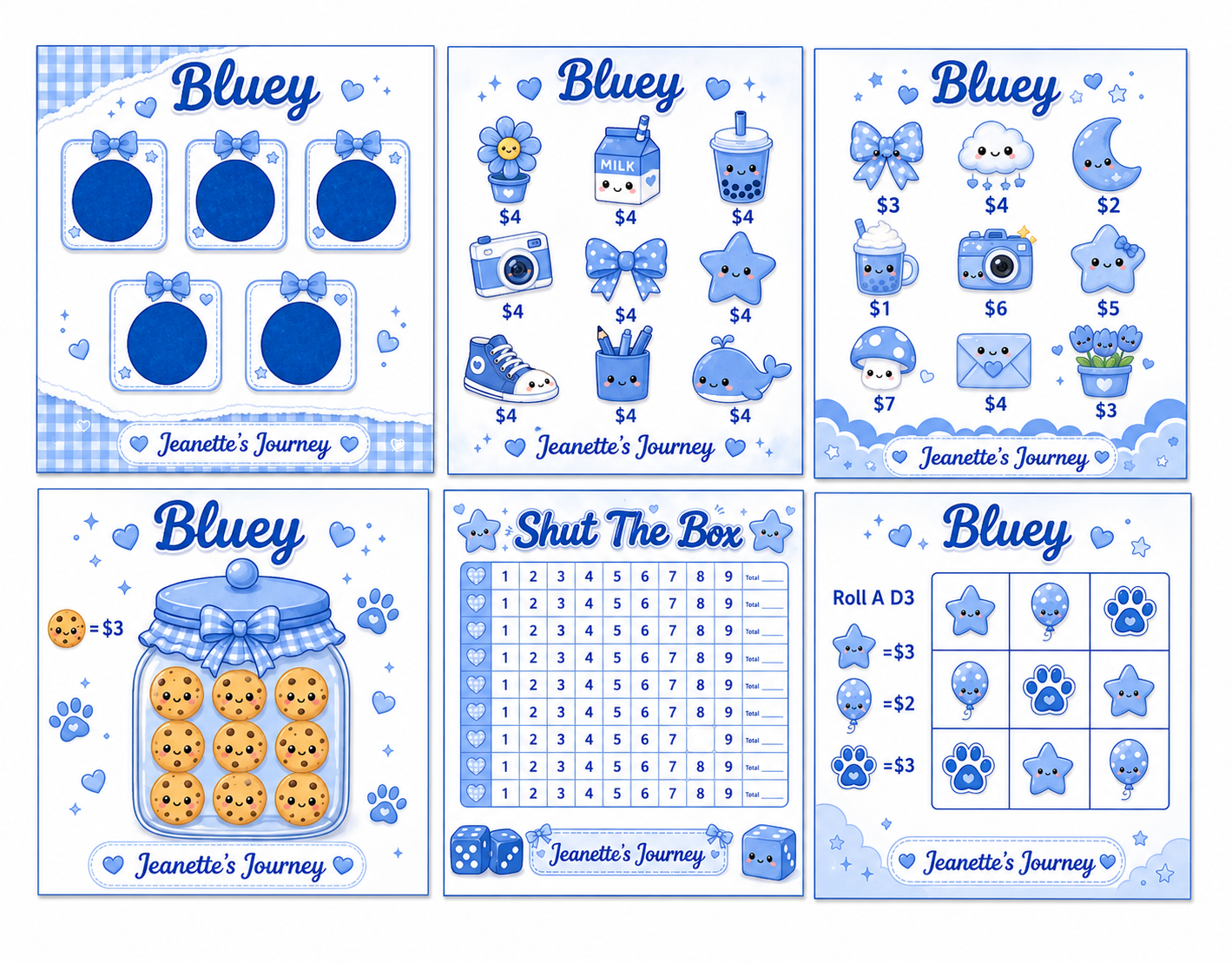 Colorful Dollar Randomizer Challenge Cards | 12 (volume 5)