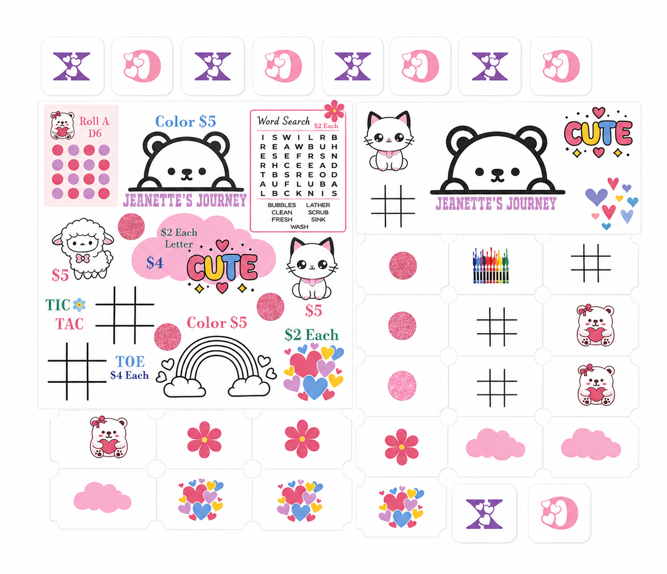 All In One Cute Savings Challenge | A5