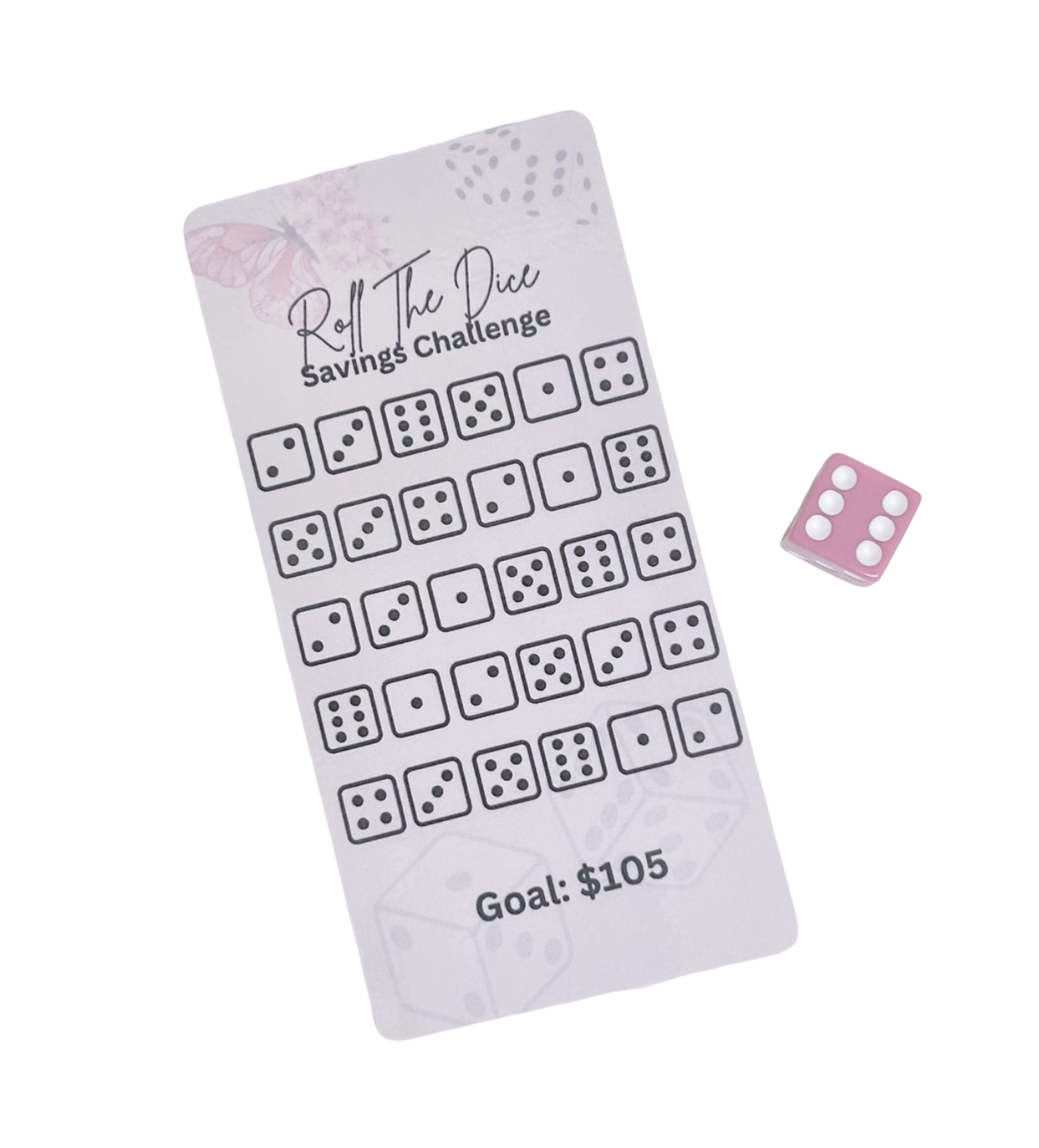 Roll The Dice Savings Challenge
