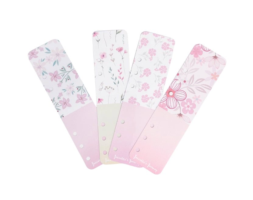 Floral Binder Bookmarks/ A6