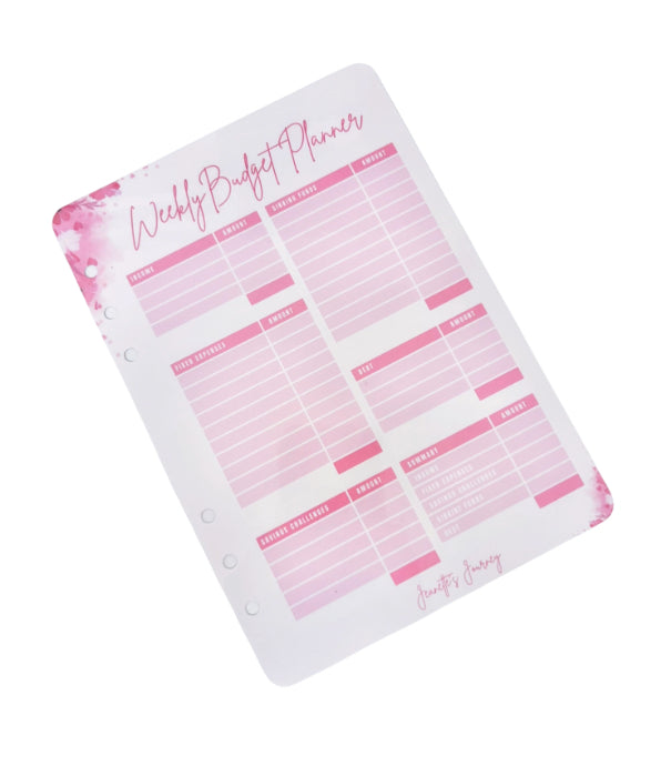Weekly Budget Planner/ A5