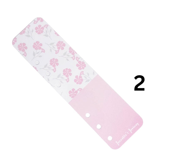 Floral Binder Bookmarks/ A6