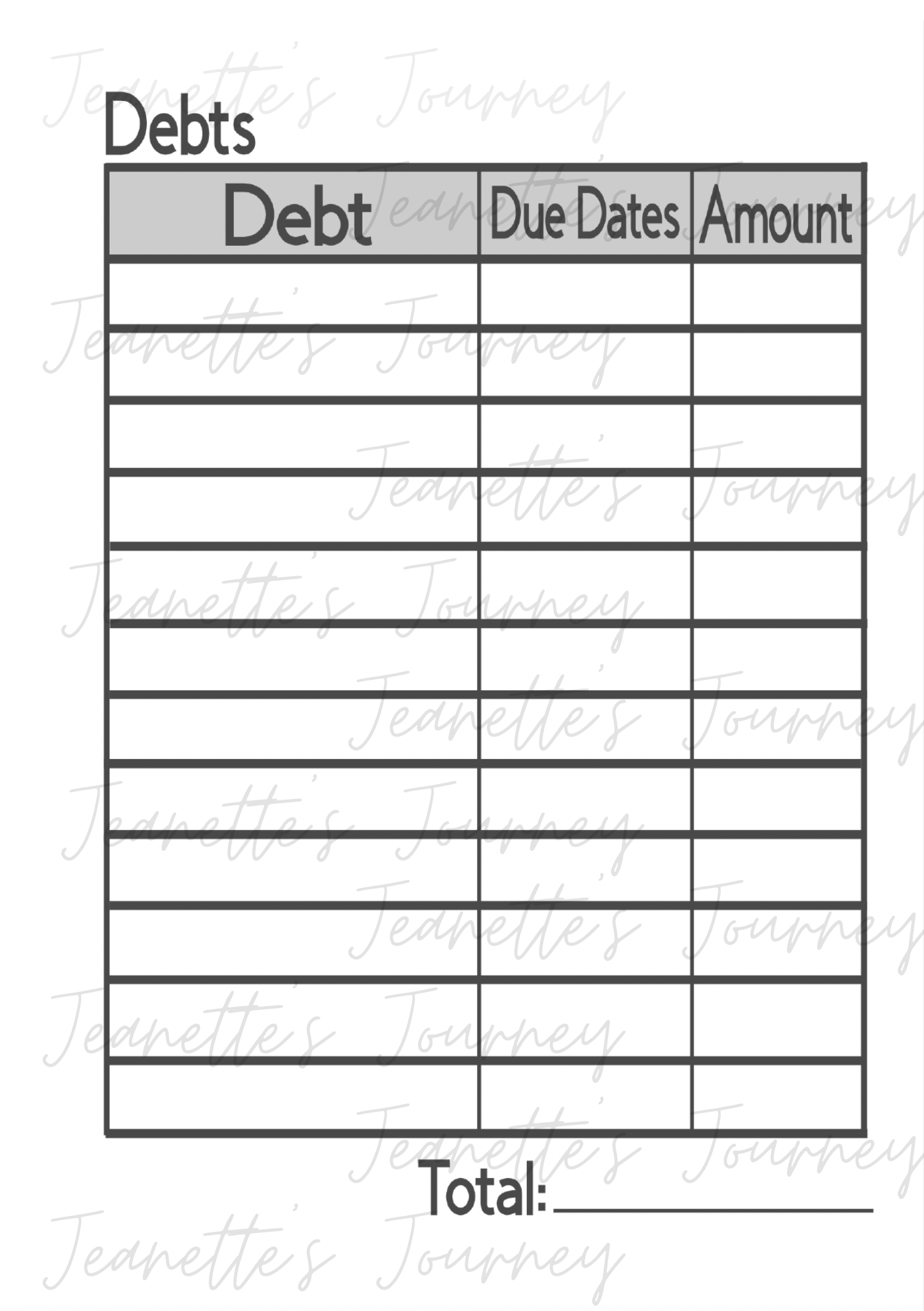 Weekly Paycheck Laminated Breakdown Pages/ A5 Pages