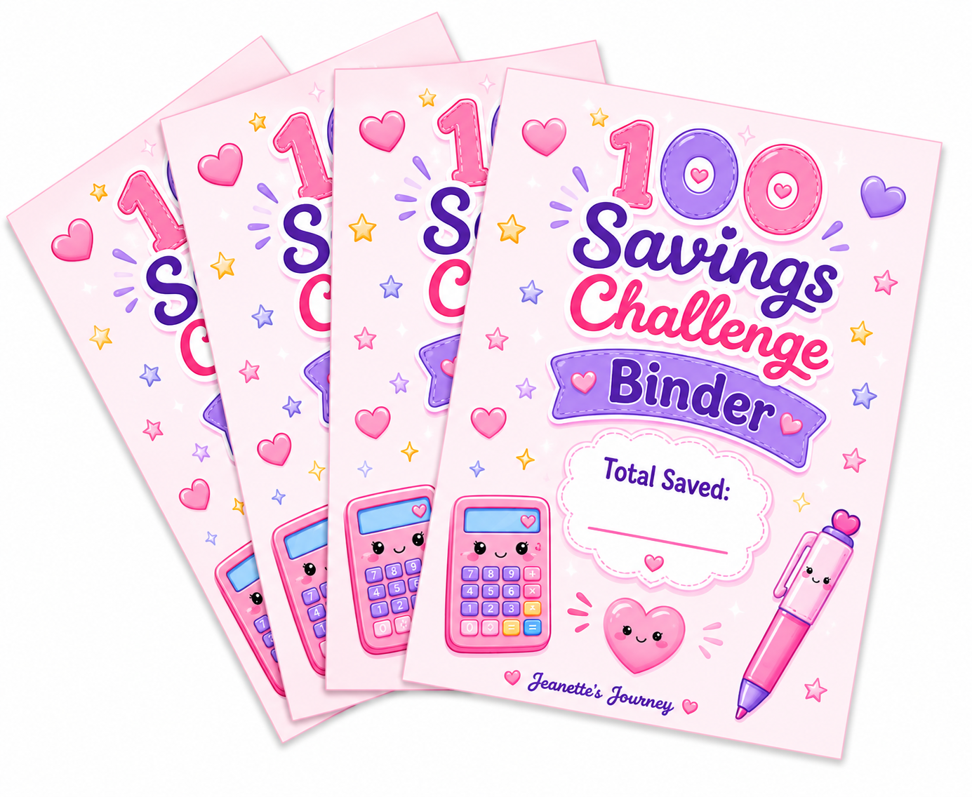 100 Savings Challenges Binder | Total Cards | Set Of 20