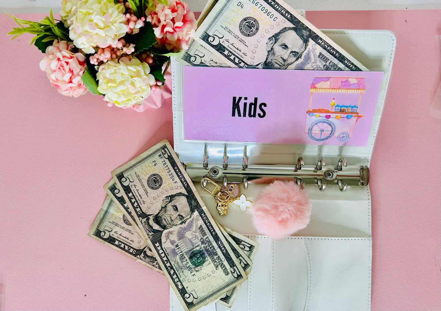 Ice Cream Collection Cash Envelopes/ A6 Binder