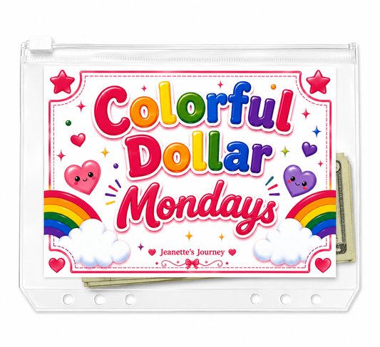 Colorful Dollar Money Envelope A5