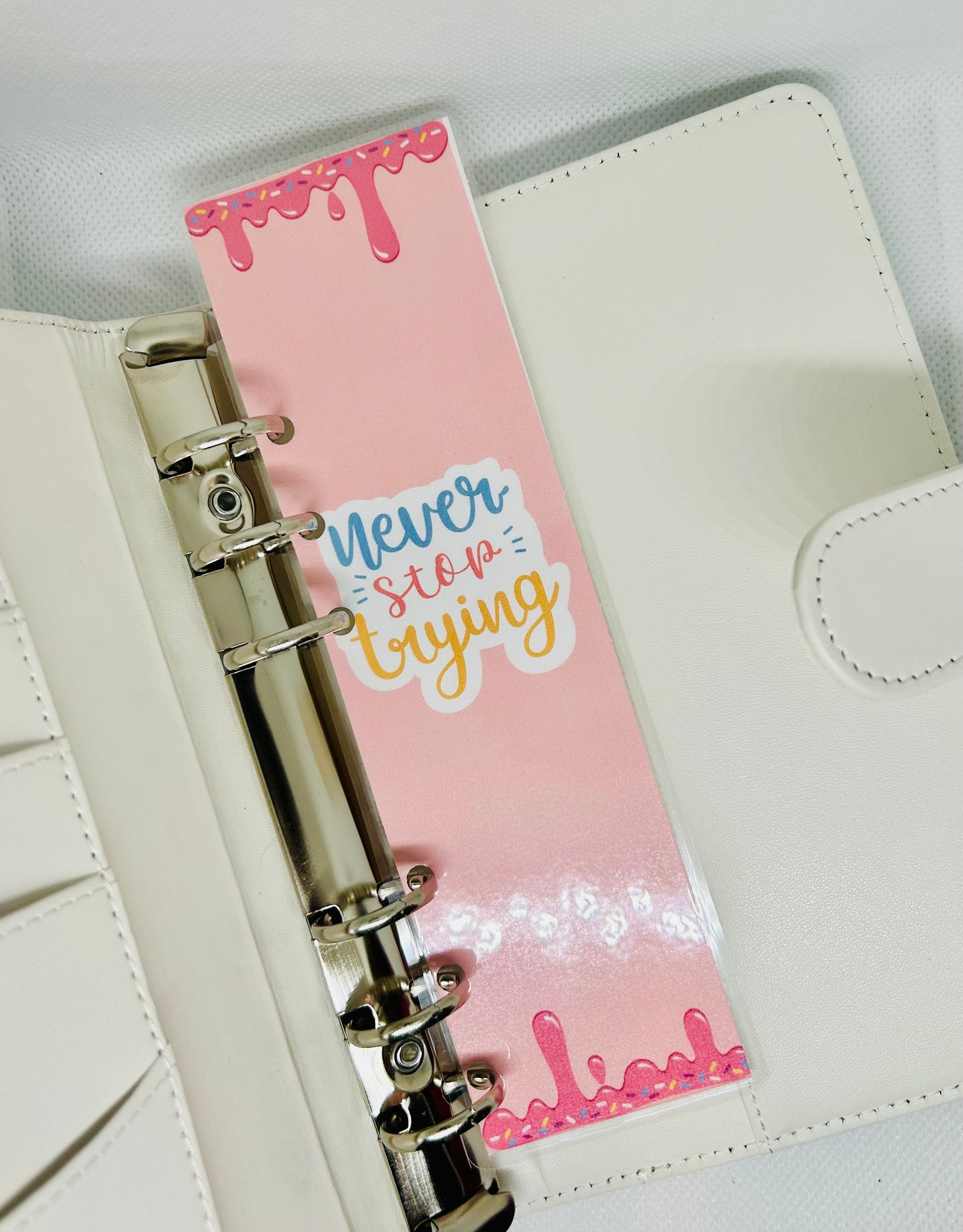 Ice Cream Drip Binder Inspirational Bookmarks/ A6