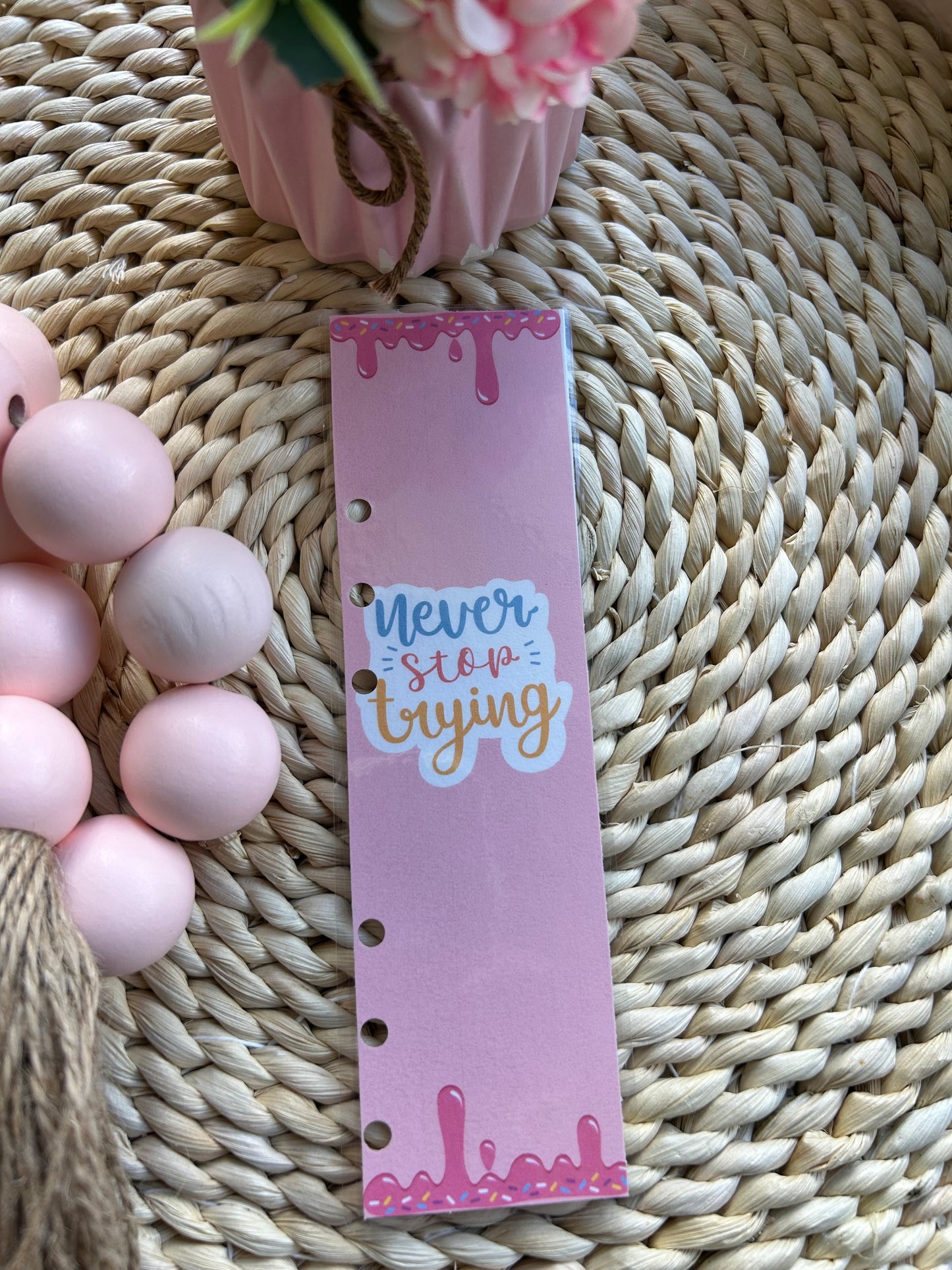 Ice Cream Drip Binder Inspirational Bookmarks/ A6