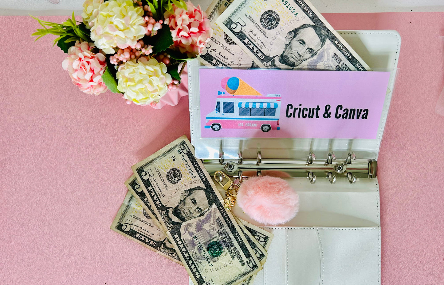 Ice Cream Collection Cash Envelopes/ A6 Binder