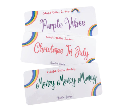 Colorful Dollar Mondays Dashboards Volume 5/A6