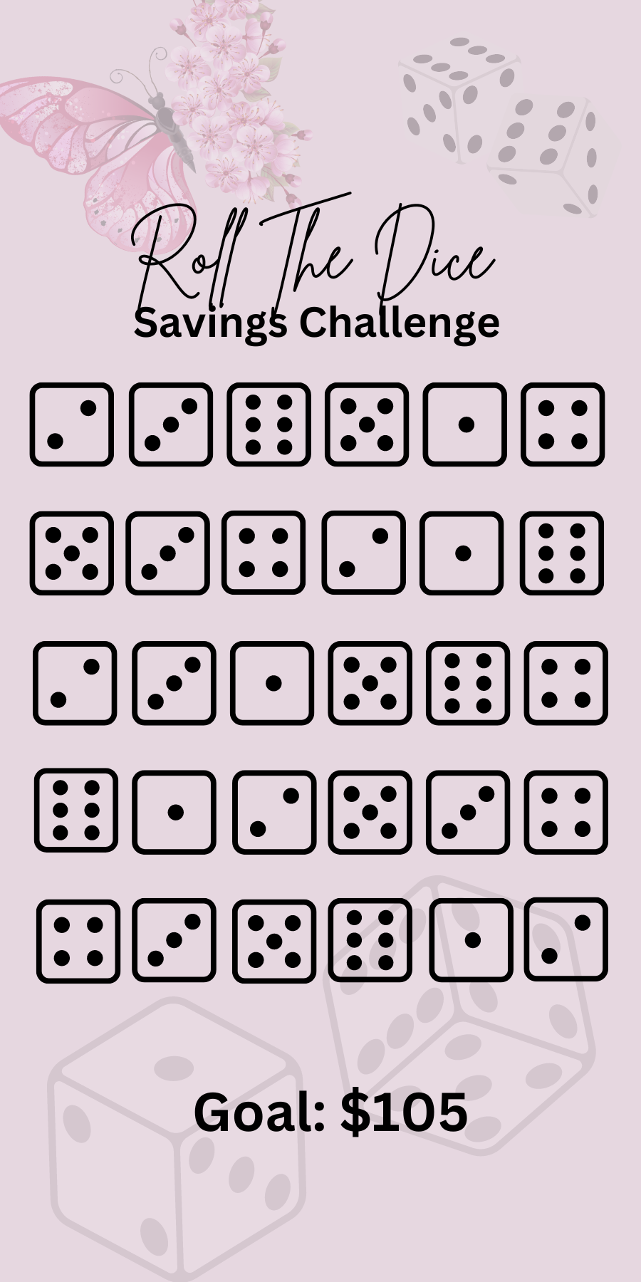 Girl Boss Matte Vellum Savings Challenges With Dashboard/ A6