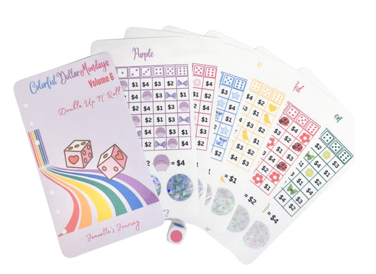 Colorful Dollar Mondays With Colorful Dice Challenges Vol. 6/A6