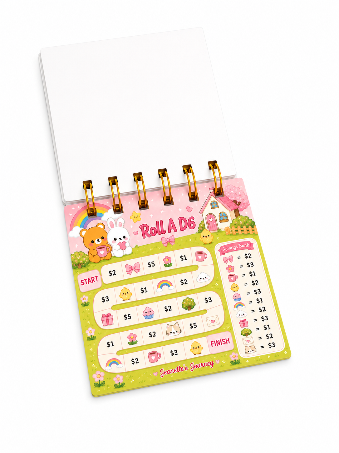 Clouds Savings Challenge Tiny Booklet