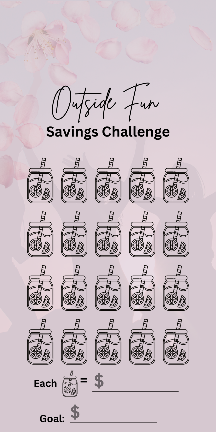 Girl Boss Matte Vellum Savings Challenges With Dashboard/ A6