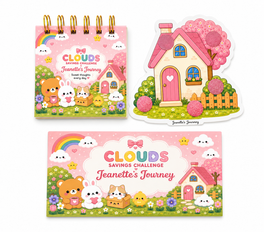 Clouds Savings Challenge Tiny Booklet
