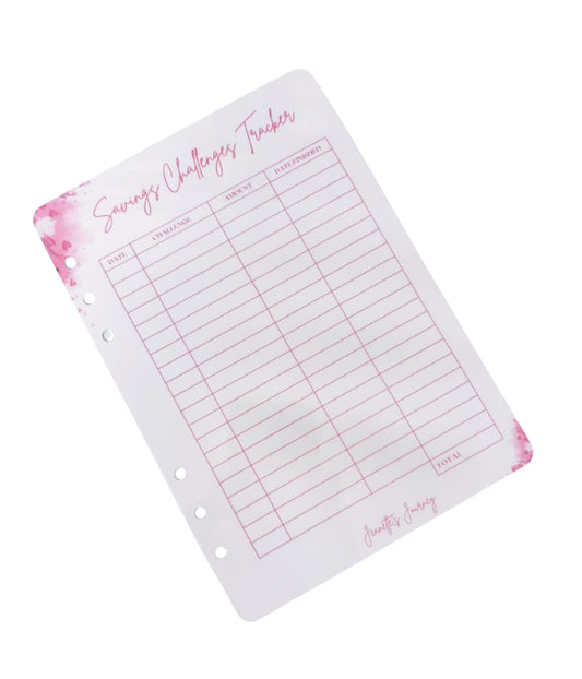 Savings Challenges Tracker/ A5
