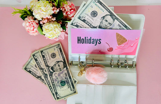 Ice Cream Collection Cash Envelopes/ A6 Binder