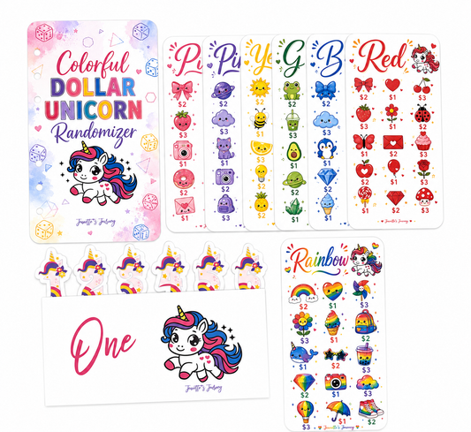 Colorful Dollar Unicorn Randomizer Challenge | A6