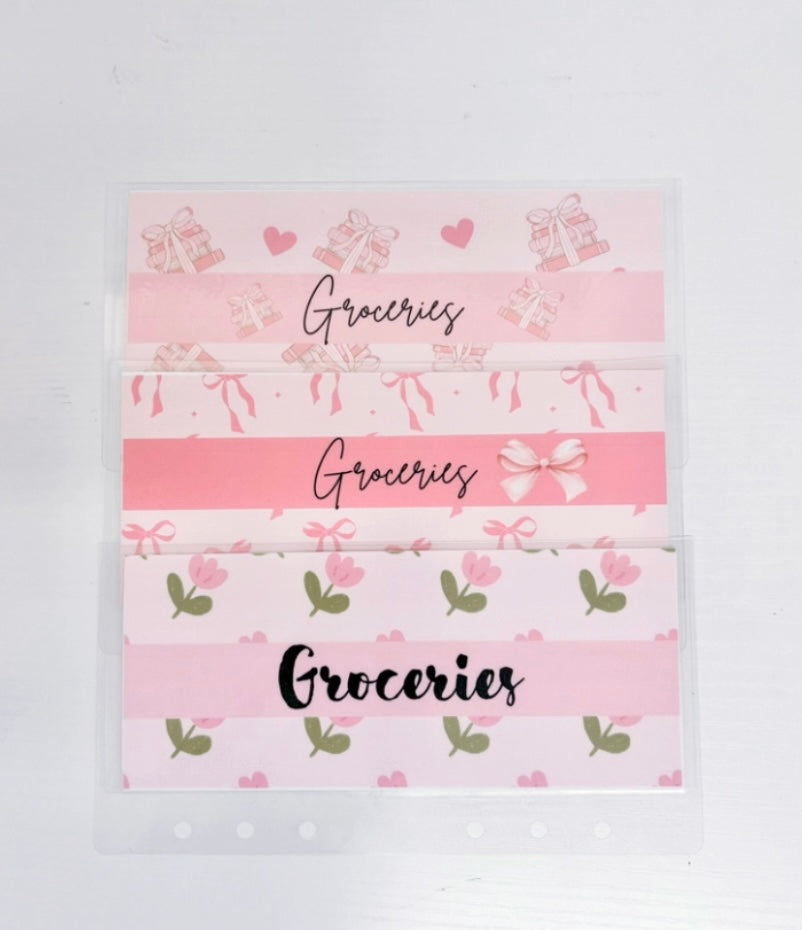 Pretty In Pink Cash Envelopes | A6 (set of 6)