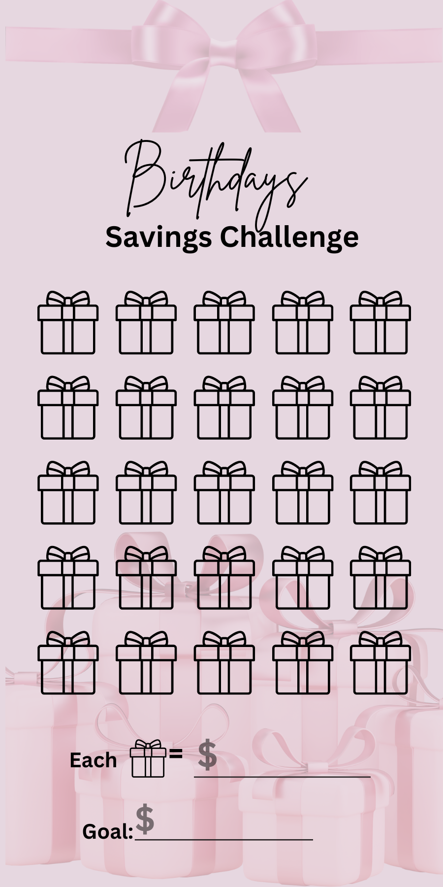 Girl Boss Matte Vellum Savings Challenges With Dashboard/ A6