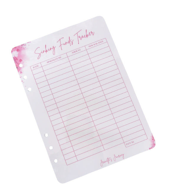Sinking Funds Tracker/ A5