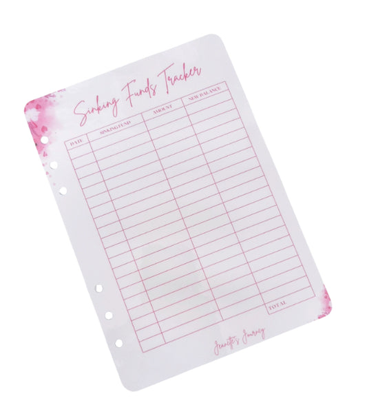 Sinking Funds Tracker/ A5