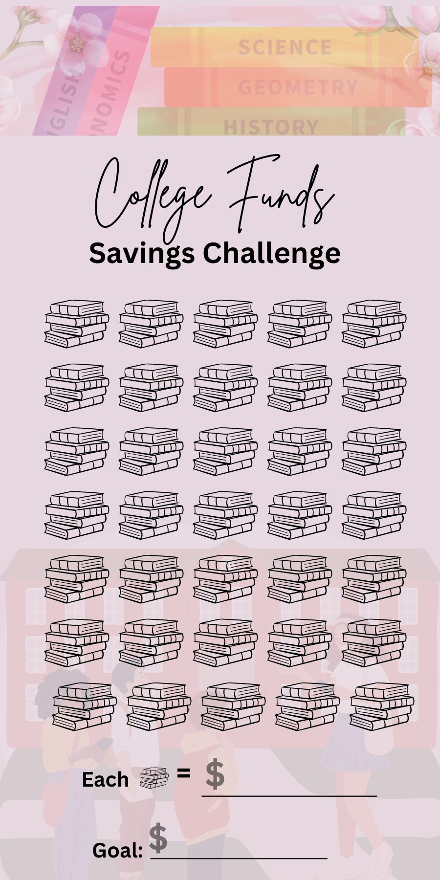 Girl Boss Matte Vellum Savings Challenges With Dashboard/ A6