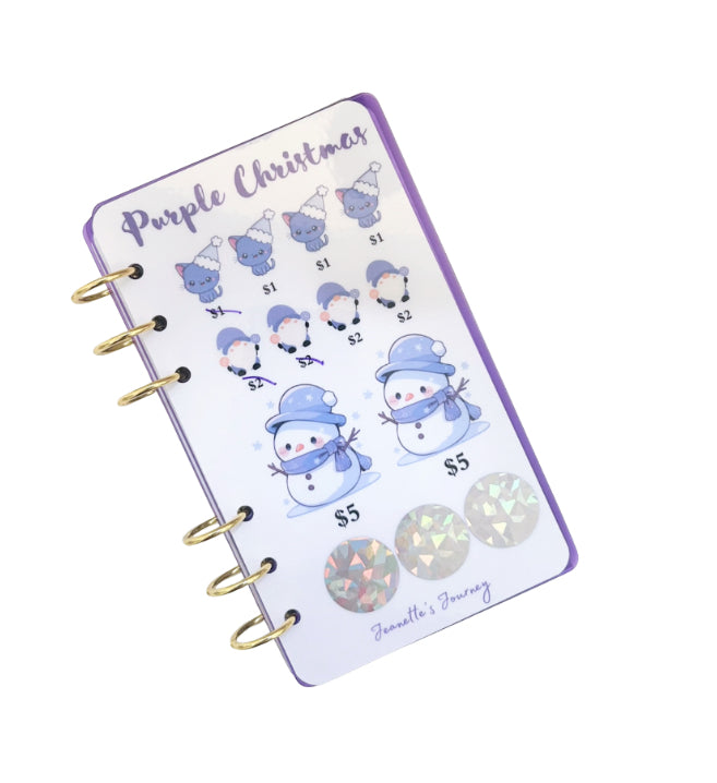 Pretty In Purple Savings Challenge Booklet/ A6