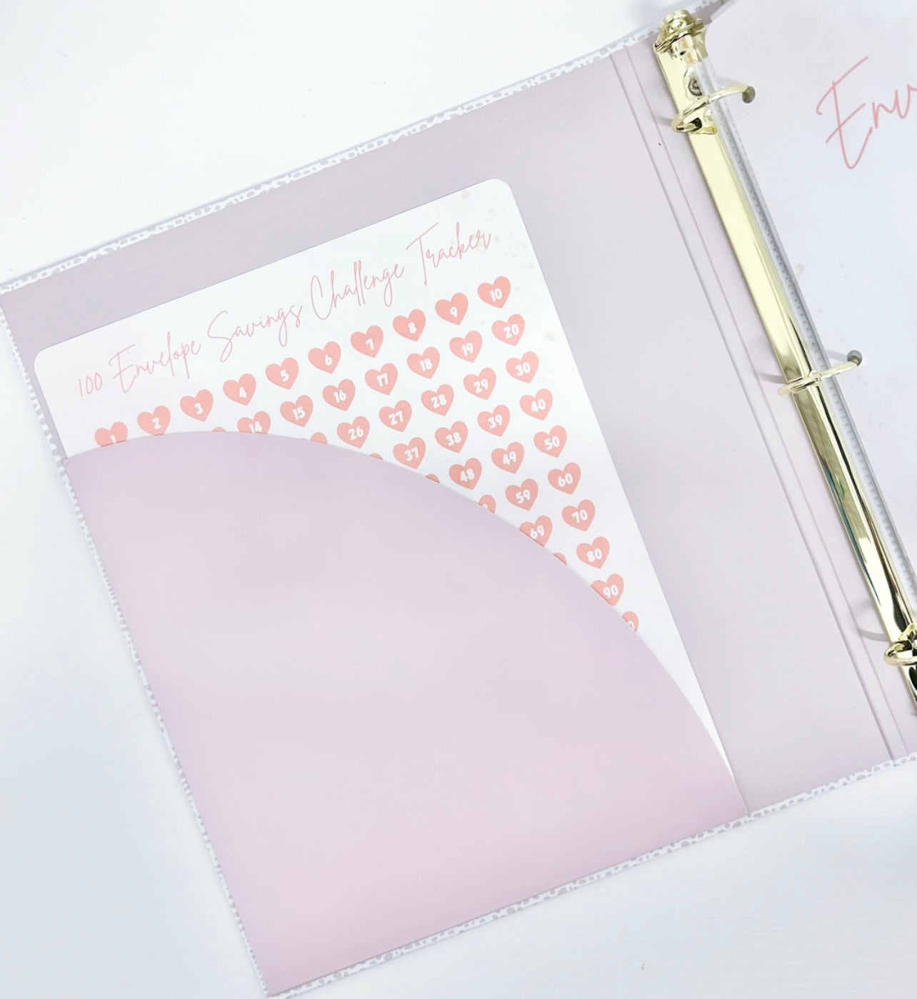 100 Envelope Savings Challenge (flat layout)