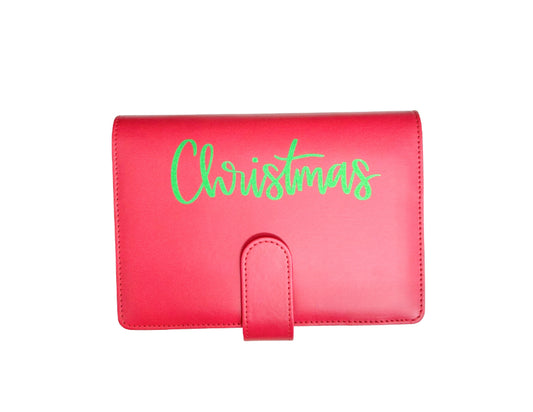 Christmas Red Binder With Dashboard & Decor/ A6