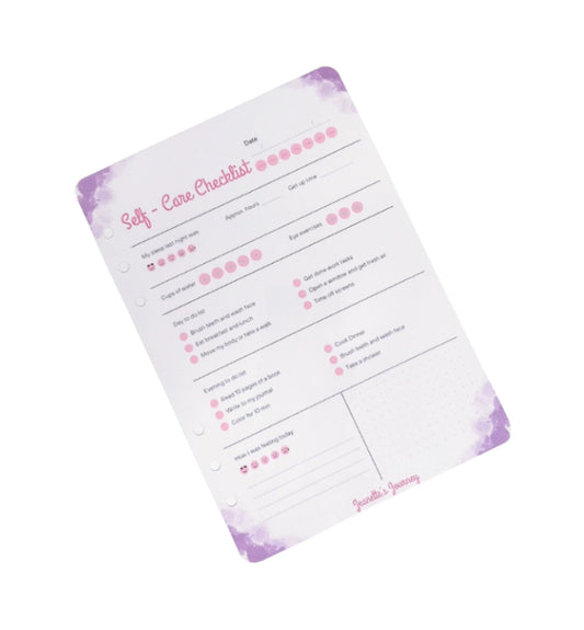 Self Care Checklist/ A5