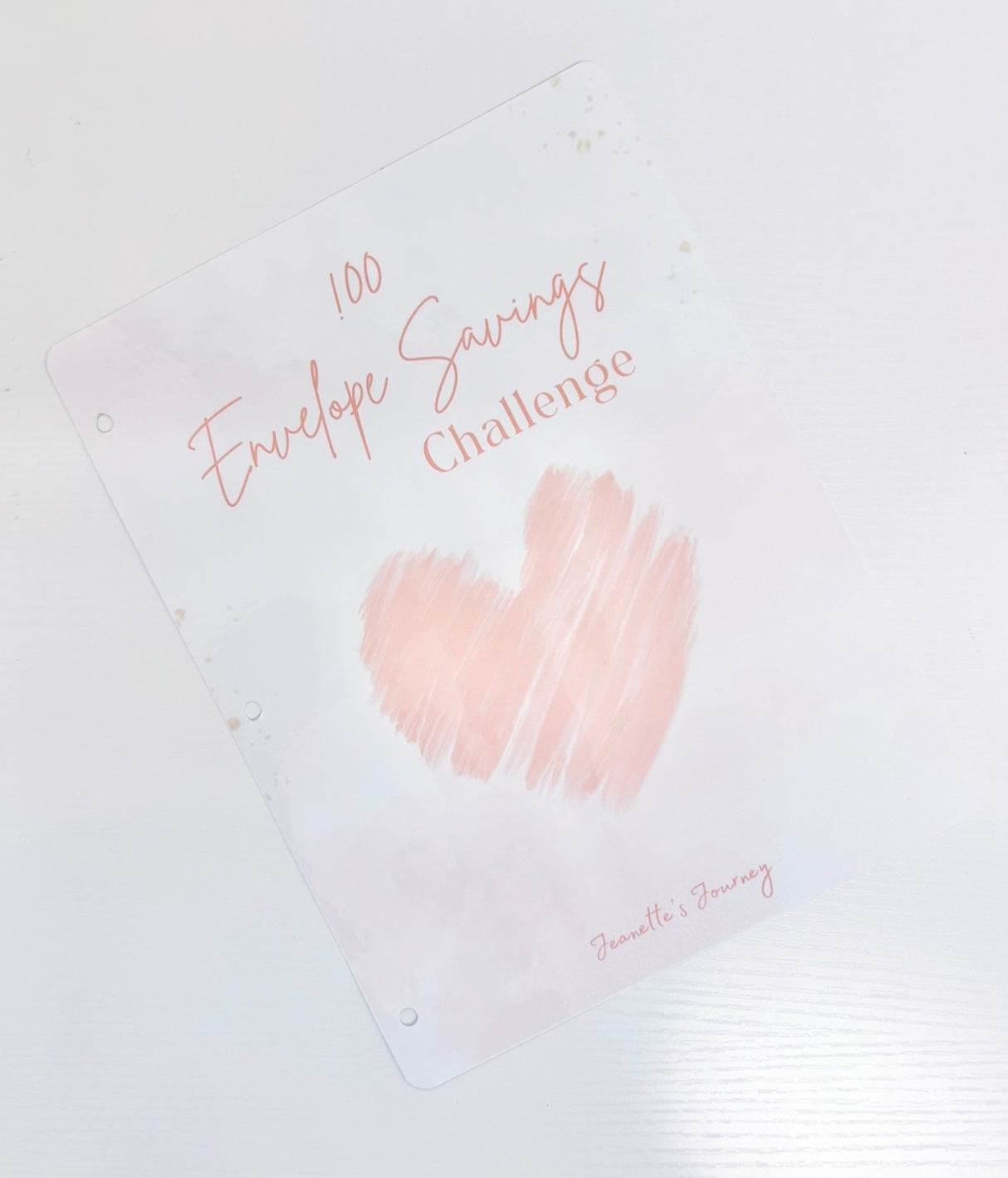 100 Envelope Savings Challenge (flat layout)