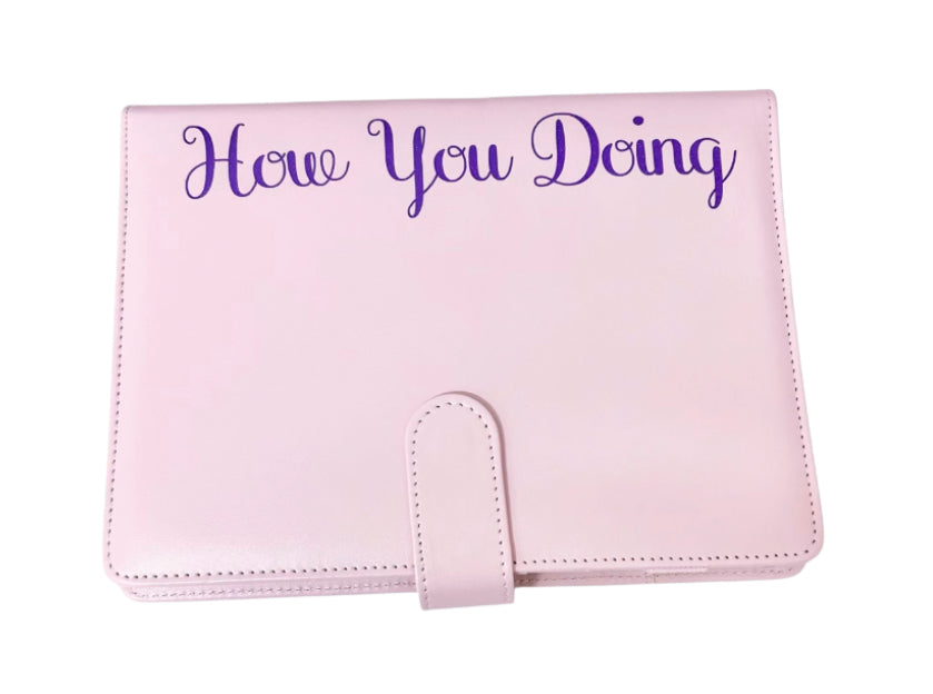 A5 Personalized Faux Leather Binder | 6 Hole