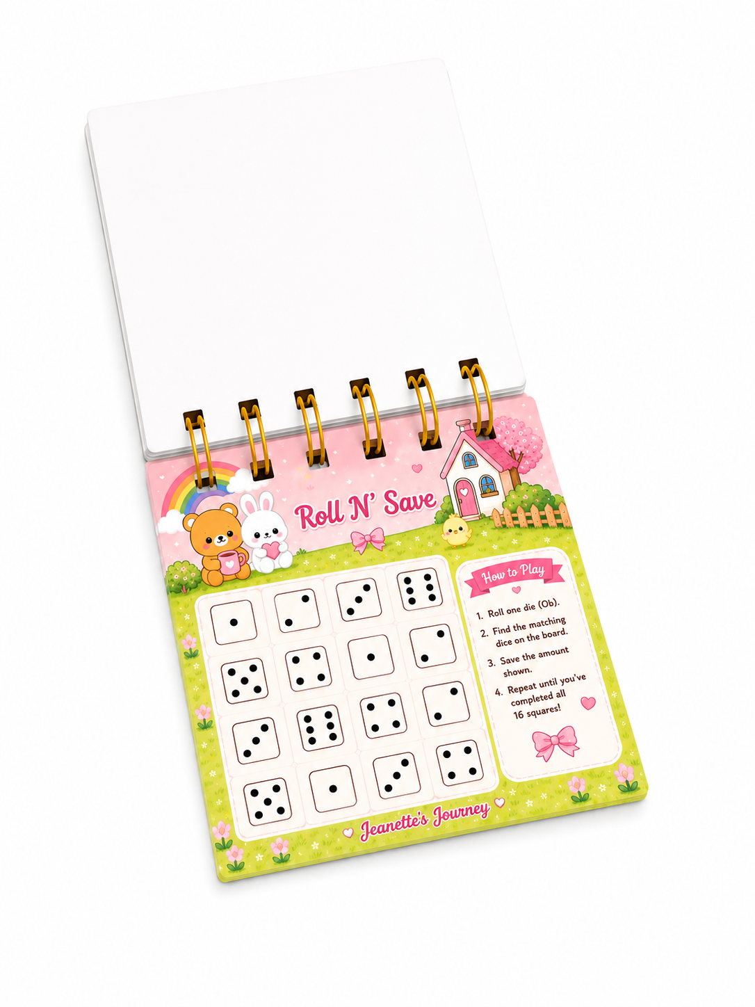 Clouds Savings Challenge Tiny Booklet