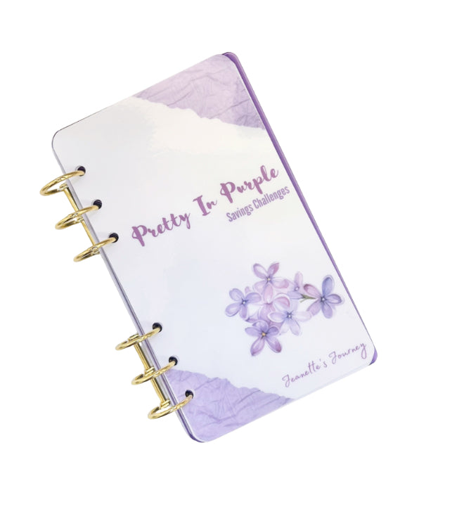 Pretty In Purple Savings Challenge Booklet/ A6