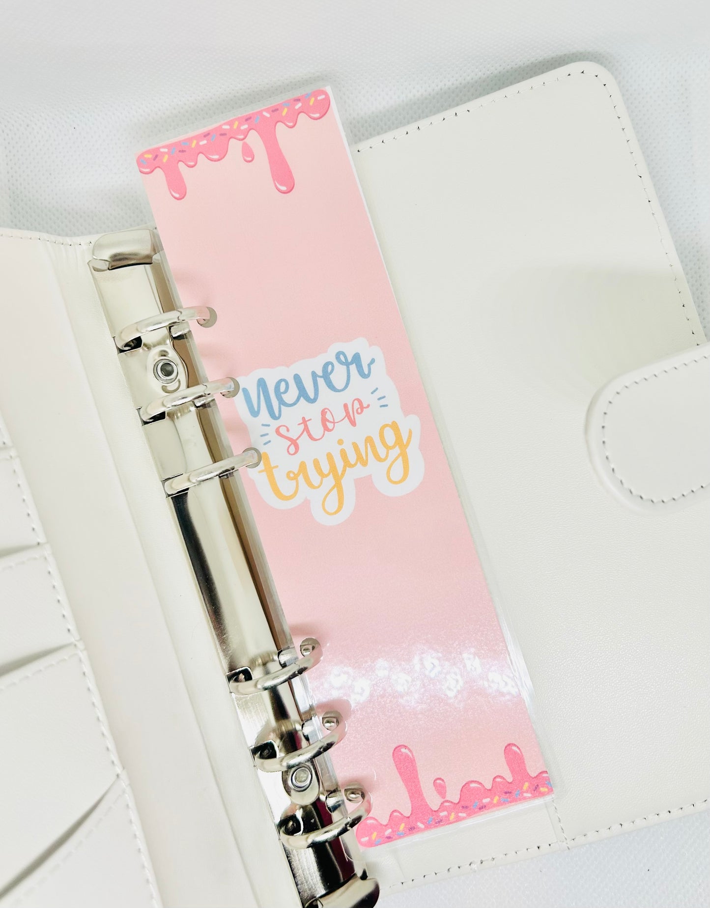 Ice Cream Drip Binder Inspirational Bookmarks/ A6