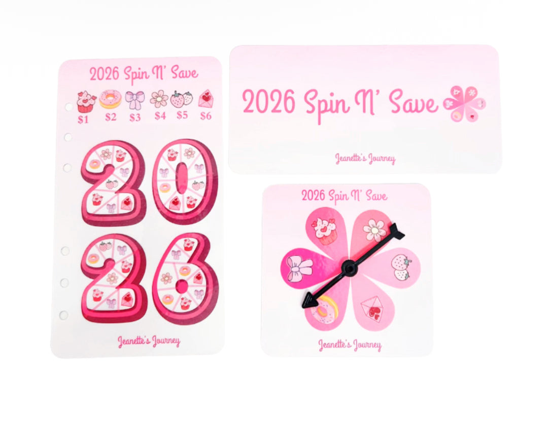 2026 Spin N’ Save Challenge With Dashboard And Spinner