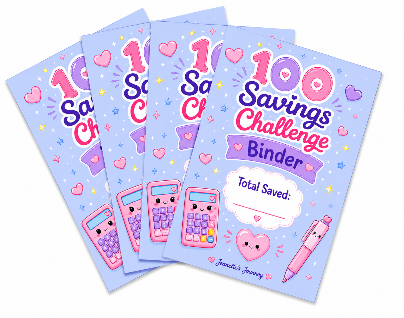 100 Savings Challenges Binder | Total Cards | Set Of 20