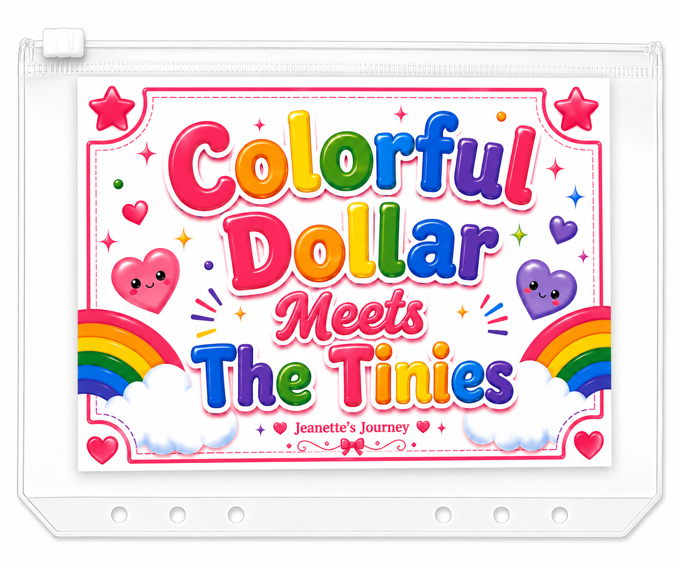 Colorful Dollar Tinies Envelope A5