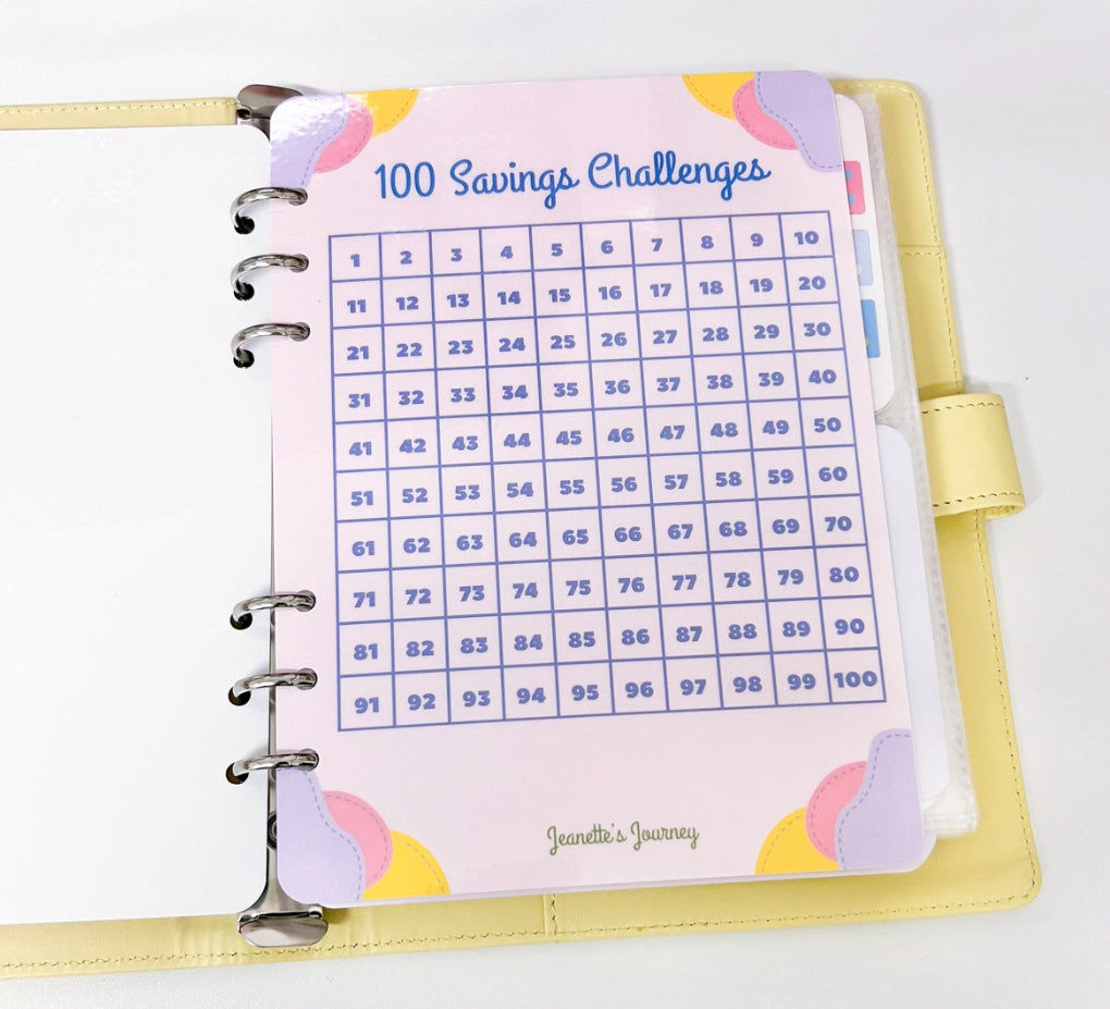 100 Savings Challenges Full Binder | A5