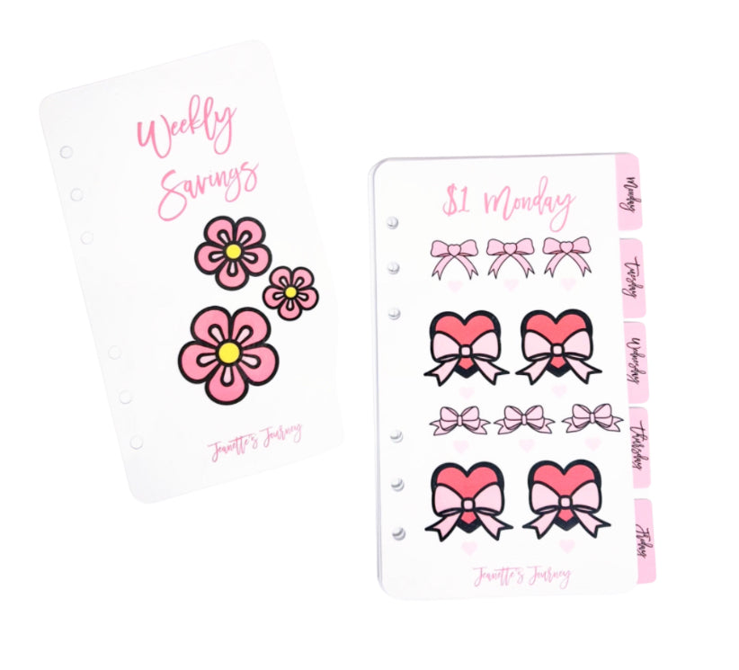 Weekly Savings Tab Savings Challenge