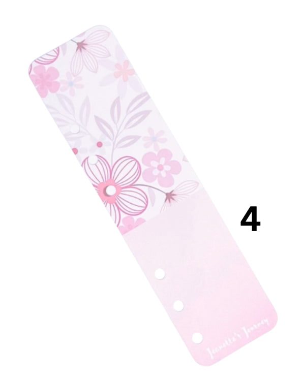 Floral Binder Bookmarks/ A6